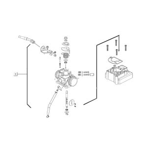 Carburateur Kymco Agility 16'+ injection 4 temps euro4 gris mat
