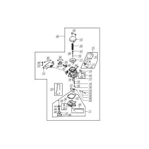 carburateur Kymco Agility RS 4 temps noir 11