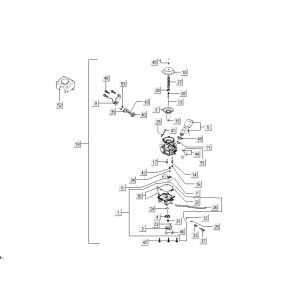 Carburateur Kymco New Dink 4 temps gris foncé