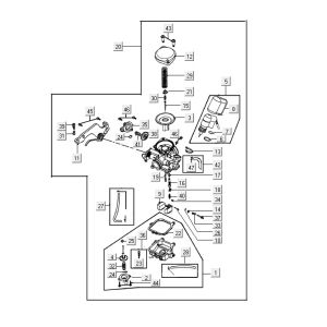 Carburateur Kymco VP50 4T AC noir