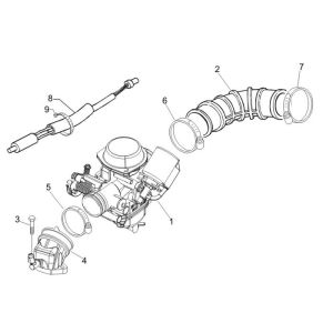 Carburateur Vespa S 25 km 4 temps 2 soupapes