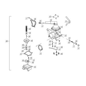Carburateur Kymco MXU 300R