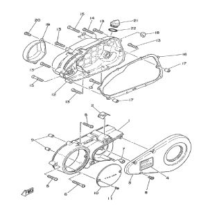 Carter gauche Yamaha DT-50 MX