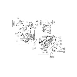 Carter moteur Kymco MXU 50