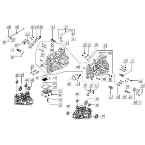 Carter moteur Kymco MXU 400