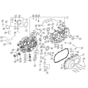 Carter moteur Kymco MXU 500