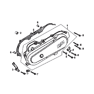 Carter gauche Sym Fiddle White WH8018P