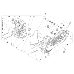 Carter Piaggio MP3 500 LT pour les entreprises 2014-2016