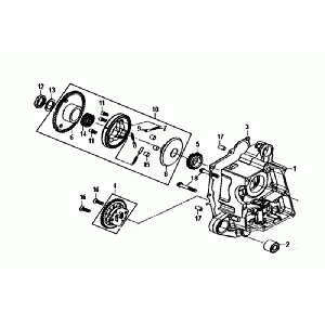 Pompe de carter droite Sym Mio 50I