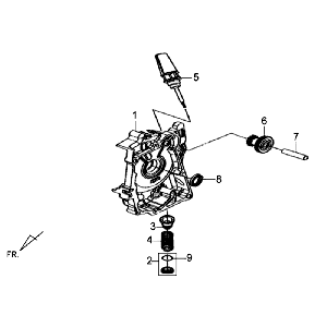 Carter moteur Sym Symphony SR (BK5560) noir
