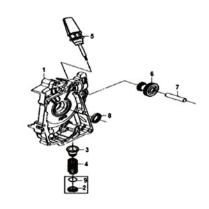 Moteur de démarrage à droite de carter Sym Symphony ST euro4