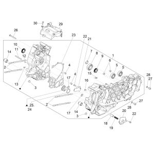 Carter Vespa GTS 125 4 temps IE ABS Euro4 2016-2018