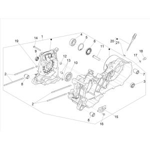 Carter Piaggo Zip 4 temps (injection euro5 IGET)