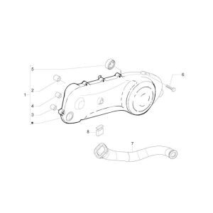 Carter moteur Piaggio Zip 2000 2 temps AC-partsproduct-carterdeksel-piaggio-zip-2000-2-takt-ac