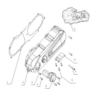 Carter moteur Generic Cracker Limited blanc 2009 2 temps