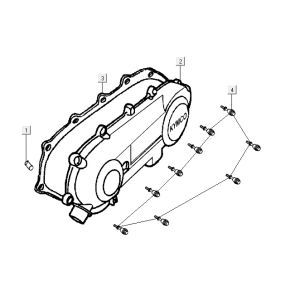 Cache carter moteur Kymco Yup 2t ac classic green