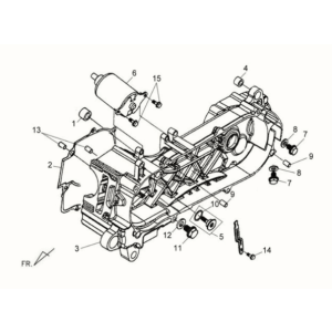 Couvercle de carter-démarreur Sym Fiddle II 125S