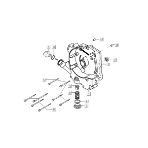 Carter d'huile Kymco Agility Delivery 4 temps euro4 blanc
