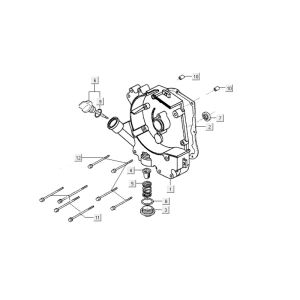 Carter d'injection Kymco Carry 4 temps euro4 blanc