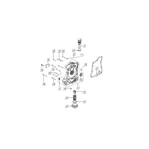 Carter d'huile Kymco New Sento 4 temps 50i rouge