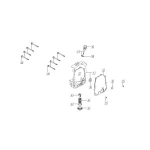 carter d'huile Kymco Super 8 4 temps (2007-2009) orange