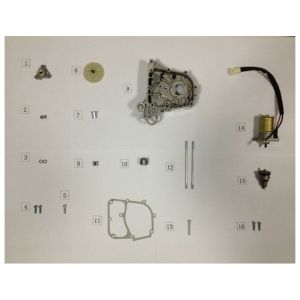 Carterhelft rechts + startmotor AGM VX50i