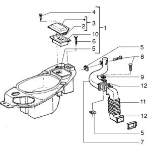 Sellebak Piaggio Liberty 4 temps jusqu'en 2005