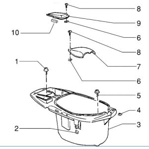Étui pour casque Piaggio Zip RST