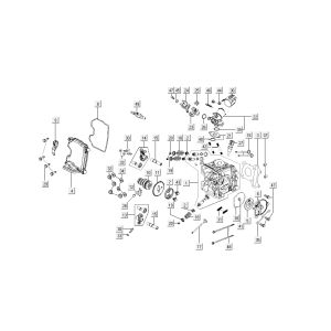 Cylindre - pièces Kymco New Sento 4 temps 50i bleu