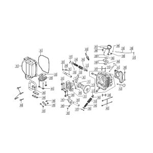 Cylindre 1 Kymco Super 8 Street 4 temps bleu