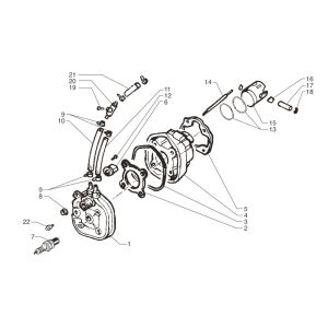 Cylindre Beta Ark-K LC bleu 2004 2 temps