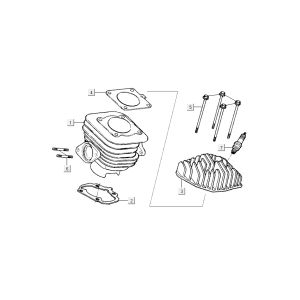 cylindre Kymco Grand Dink 2 temps Champagne