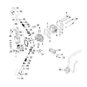 Cilinder Peugeot Django 125 Allure E3 2014-2017