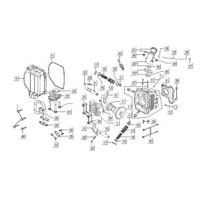Pièces de cylindre Kymco Agility Fat 12' 4 temps noir