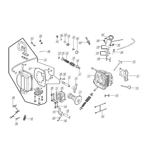 Culasse Kymco Agility Delivery 4 temps euro4 blanc