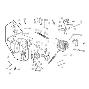 Culasse Kymco Carry injection 4 temps euro4 blanche