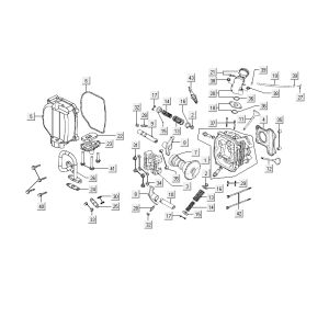 Culasse Kymco Delivery 4 temps noir
