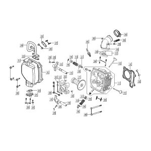 Culasse Kymco People S 4 temps bleu cristal