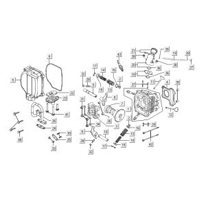 Culasse Kymco Vitality 4t ac anthracite