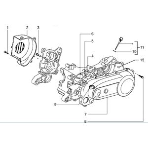 Housse d'embrayage - cache de défilement Piaggio Zip RST