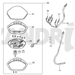 Cockpit-Teller Eagle-Wing Napoli bleu foncé mat