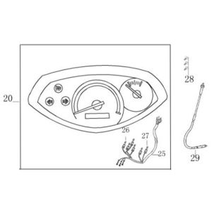 Cockpit-Teller Berini Sprint rouge