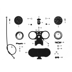 Compteur kilométrique - Cockpit Zundapp GTS 50 529-020 tm 023