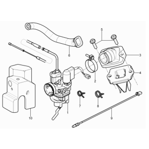 Carburateur Piaggio Typhoon 50 2 temps Euro 3 2011