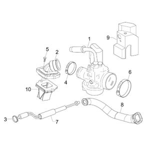 Carburateur Vespa LXV 2 temps
