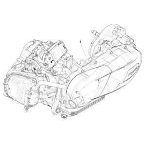 Moteur complet : Piaggio Liberty 125 4 temps 3V IE ABS (IGET Euro 5)