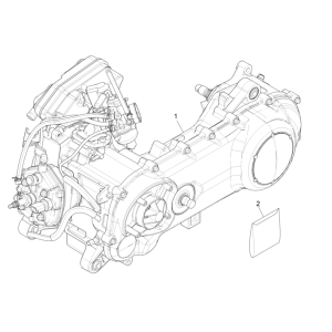 Bloc moteur complet Piaggio NRG Power 50 2 temps LC Euro 4