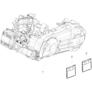 Moteur complet MP3 500 LT Sport 2014-2016