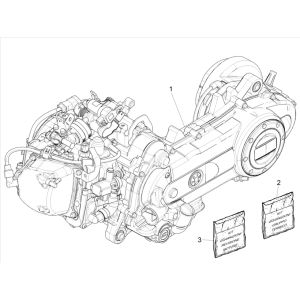 Moteur complet Vespa Primavera 4 temps 3V (injection euro5 IGET)