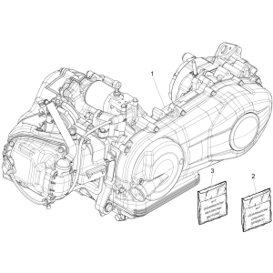Moteur complet Vespa Primavera 125 4T 3V IE ABS